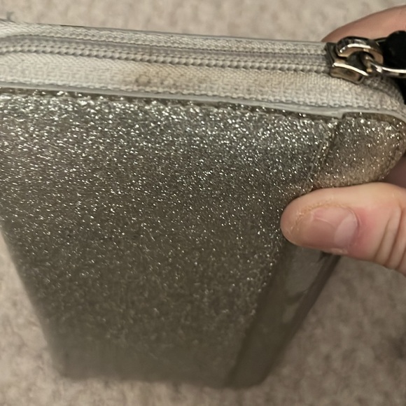 Silver, sparkle Kaye Spade full size wallet. - Picture 5 of 6